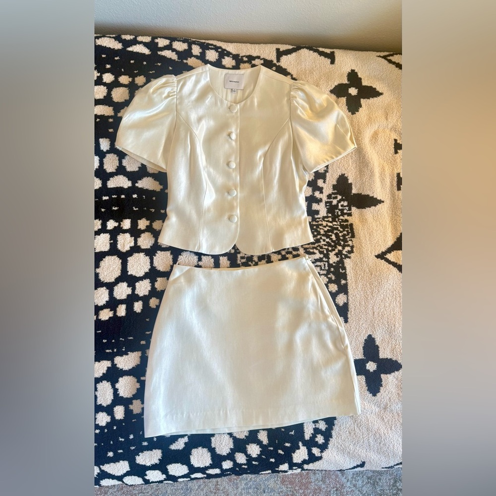 Reformation Mika Cream Mini Dress - Picture 13 of 16